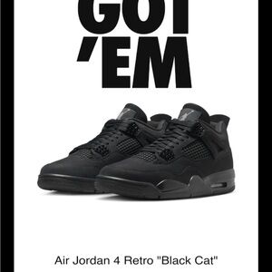 Jordan 4 Retro Black Cat Sneakers